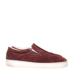 Tênis Bottega Veneta Slip On Intrecciato Camurça Vinho