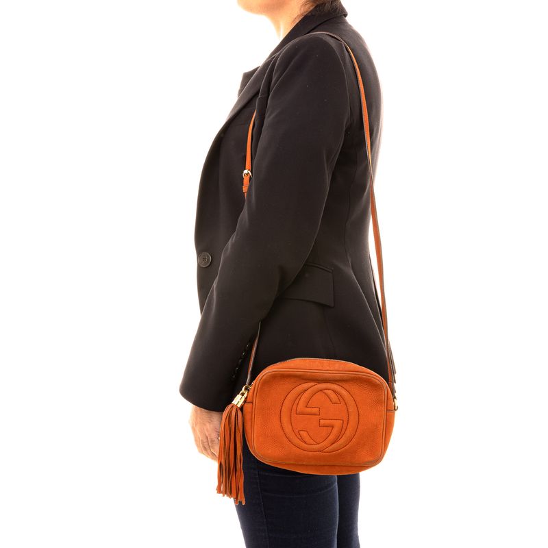 Bolsa-Gucci-Soho-Disco-Camurca-Laranja