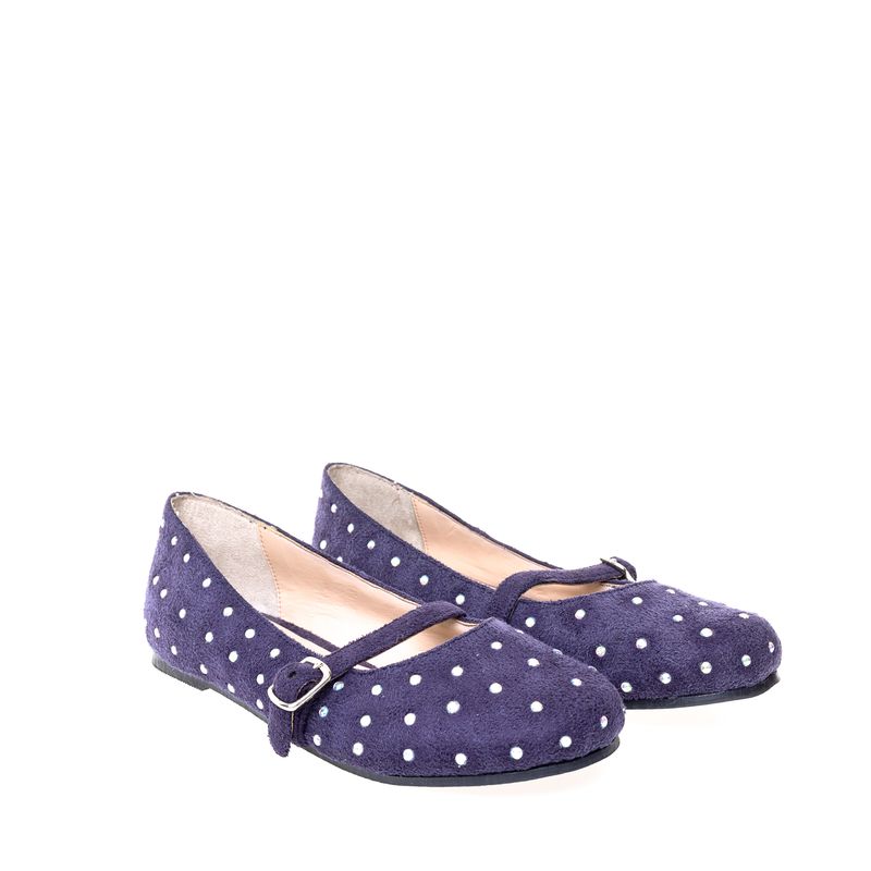 Sapatilha-Mixed-Infantil-Camurca-Azul-Marinho-e-Strass