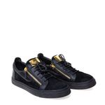 Tenis-Giuseppe-Zanotti-Frankie-Couro-e-Camurca-Preto