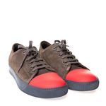 Tenis-Lanvin-Camurca-Marrom-e-Bico-Vermelho