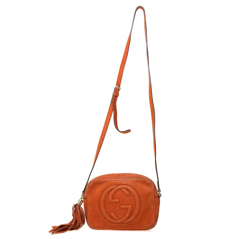 Bolsa-Gucci-Soho-Disco-Camurca-Laranja