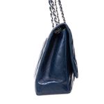 Bolsa-Chanel-Classic-Maxi-Single-Flap-Lambskin-Azul-Marinho