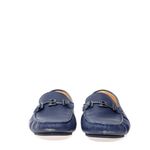 Mocassim-Balmain-Couro-Azul-Marinho-com-Logo