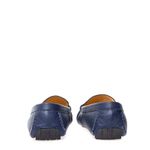 Mocassim-Balmain-Couro-Azul-Marinho-com-Logo