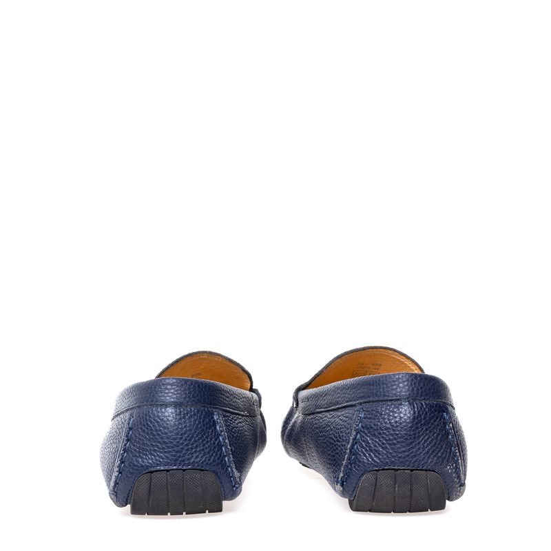 Mocassim-Balmain-Couro-Azul-Marinho-com-Logo