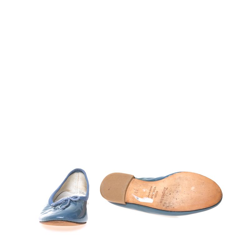 Sapatilha-Repetto-Infantil-Verniz-Azul-Celeste