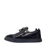 Tenis-Giuseppe-Zanotti-Frankie-Couro-e-Camurca-Preto