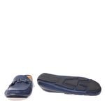 Mocassim-Balmain-Couro-Azul-Marinho-com-Logo
