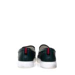Tenis-Gucci-Slip-On-GG-Supreme-Couro-Verde-Musgo