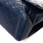 Bolsa-Chanel-Classic-Maxi-Single-Flap-Lambskin-Azul-Marinho