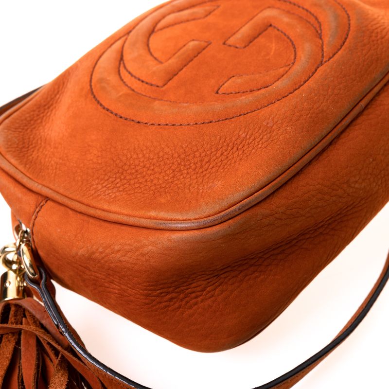 Bolsa-Gucci-Soho-Disco-Camurca-Laranja