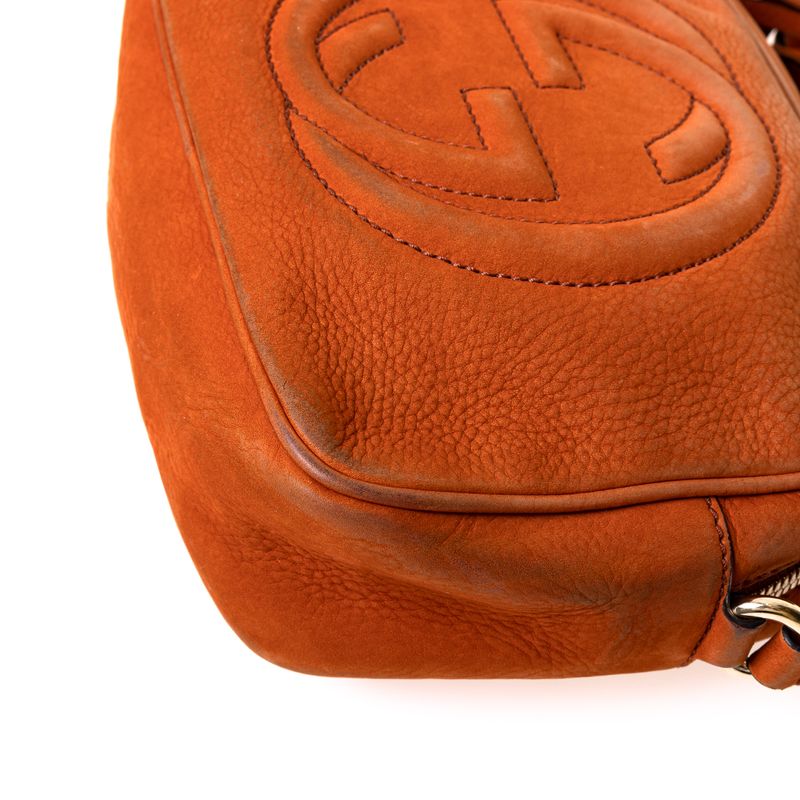 Bolsa-Gucci-Soho-Disco-Camurca-Laranja