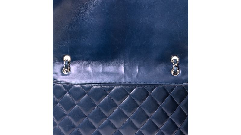 Bolsa Chanel Single Flap Matelassê Azul Royal Original - GS338