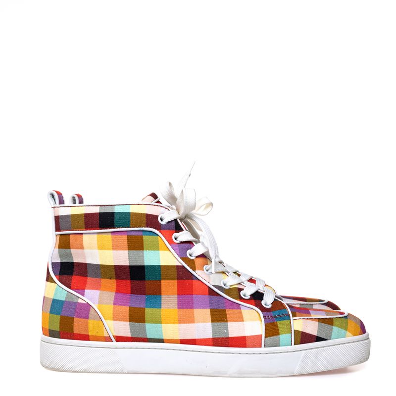 67532-Tenis-Christian-Louboutin-Cano-Alto-Tecido-Quadriculado-1