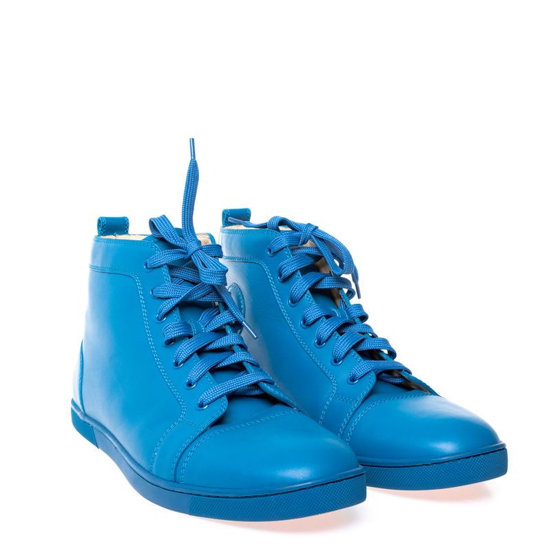 67533-Tenis-Christian-Louboutin-Louis-Flat-Couro-Azul-verso