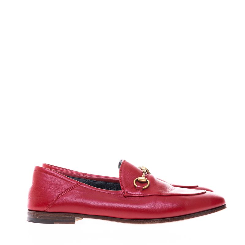 Mocassim-Gucci-Horsebit-Couro-Vermelho