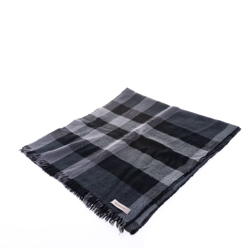 Echarpe-Burberry-House-Check-Cinza