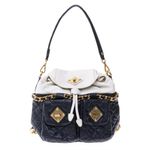 Mochila-Moschino-Preto-e-Branco-Alca-Corrente