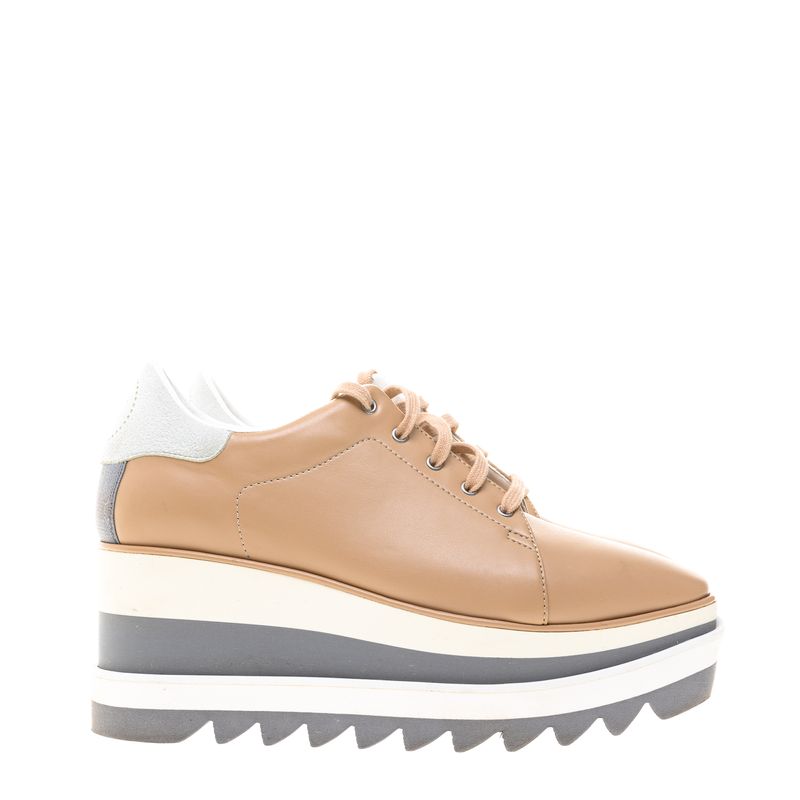 Tenis-Plataforma-Stella-McCartney-Elyse-Couro-Bege