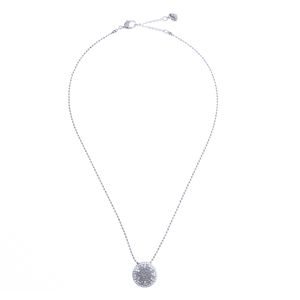 Colar Swarovski Redondo Prateado com Cristais