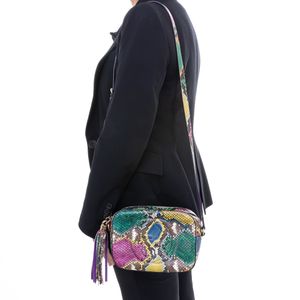 Bolsa Gucci Soho Disco Phyton Colorida