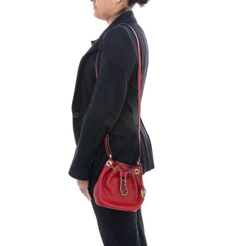 Bolsa-Michael-Kors-Bucket-Couro-Vermelho