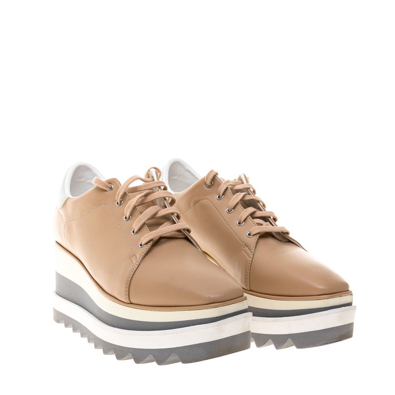 Tenis-Plataforma-Stella-McCartney-Elyse-Couro-Bege