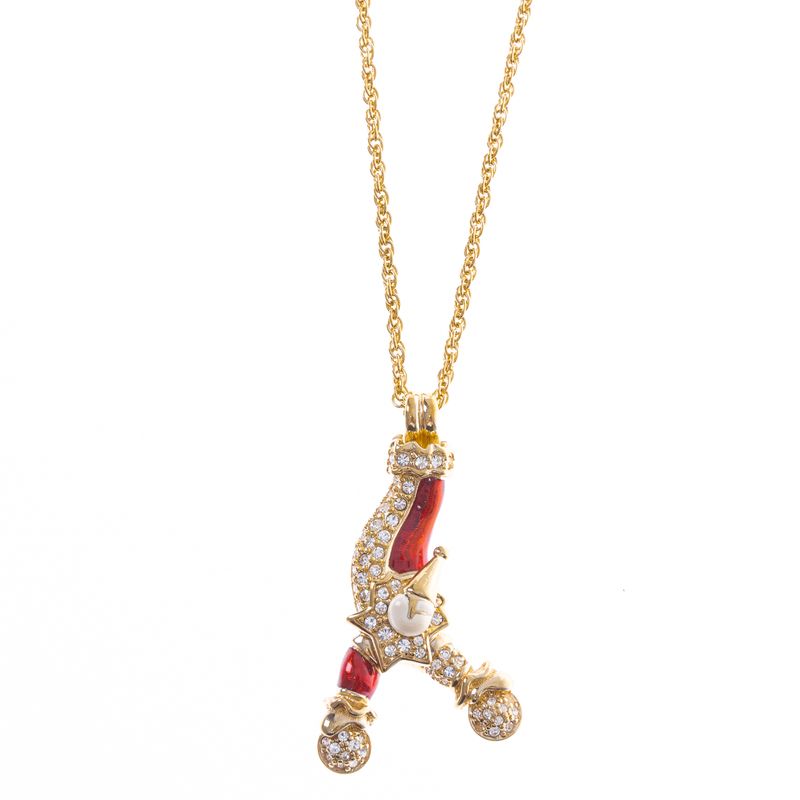 Colar-Swarovski-Pierrot-Vermelho-e-Dourado