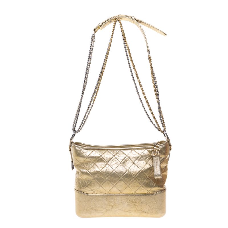 Bolsa-Chanel-Gabrielle-Hobo-Lambskin-Dourada