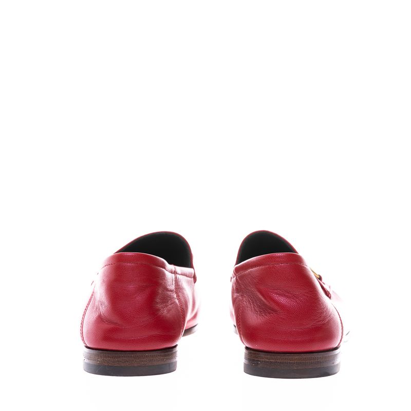 Mocassim-Gucci-Horsebit-Couro-Vermelho