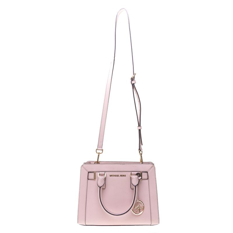 Bolsa-Michael-Kors-Crossbody-Couro-Saffiano-Rosa-Claro