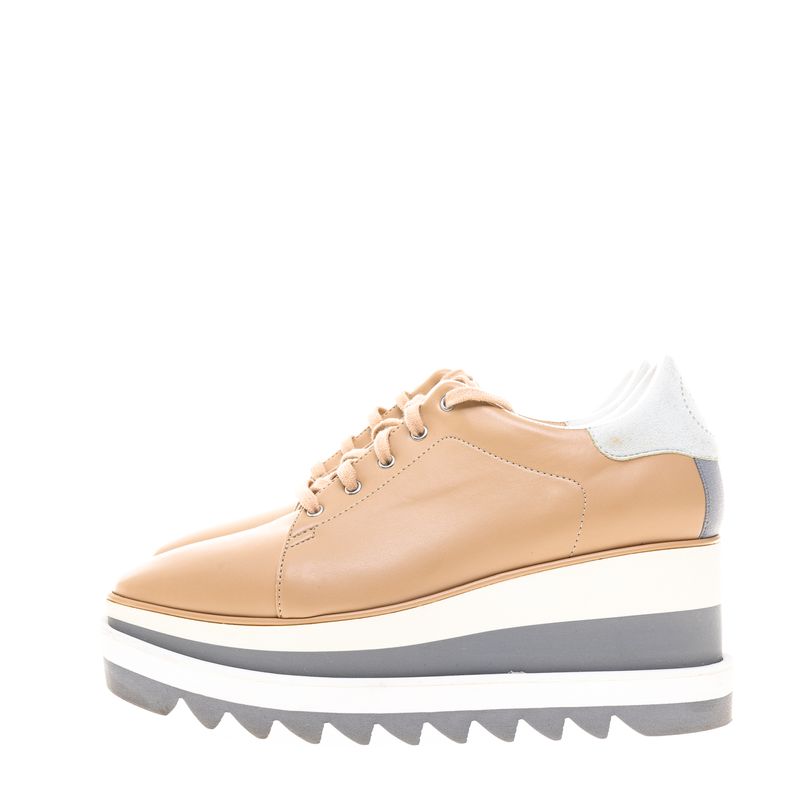 Tenis-Plataforma-Stella-McCartney-Elyse-Couro-Bege
