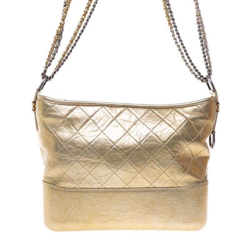 Bolsa-Chanel-Gabrielle-Hobo-Lambskin-Dourada