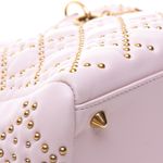Bolsa-Christian-Dior-Lady-Dior-Studded-Rosa-Claro
