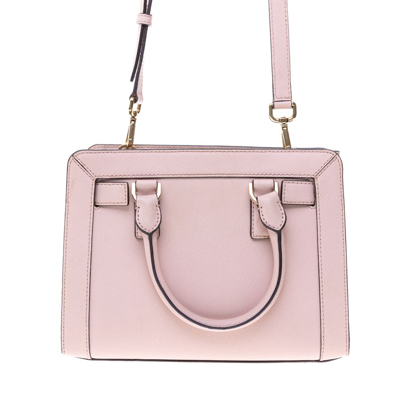 Bolsa-Michael-Kors-Crossbody-Couro-Saffiano-Rosa-Claro