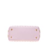 Bolsa-Christian-Dior-Lady-Dior-Studded-Rosa-Claro