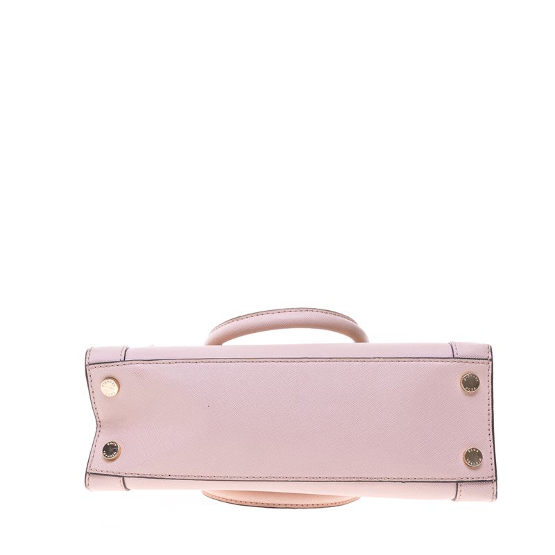 Bolsa-Michael-Kors-Crossbody-Couro-Saffiano-Rosa-Claro