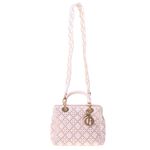 Bolsa-Christian-Dior-Lady-Dior-Studded-Rosa-Claro