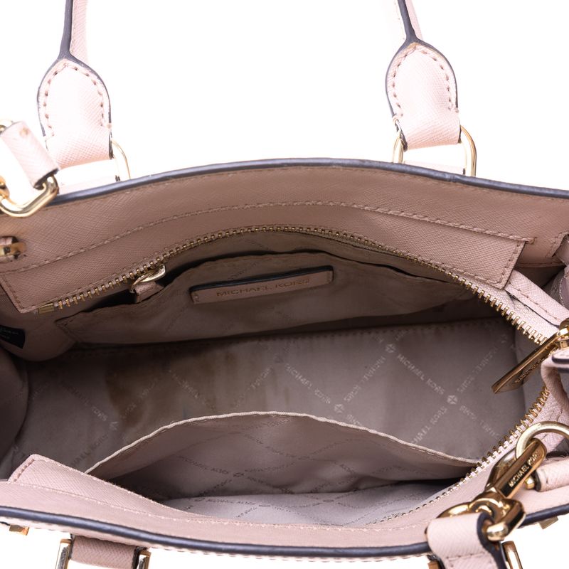 Bolsa-Michael-Kors-Crossbody-Couro-Saffiano-Rosa-Claro