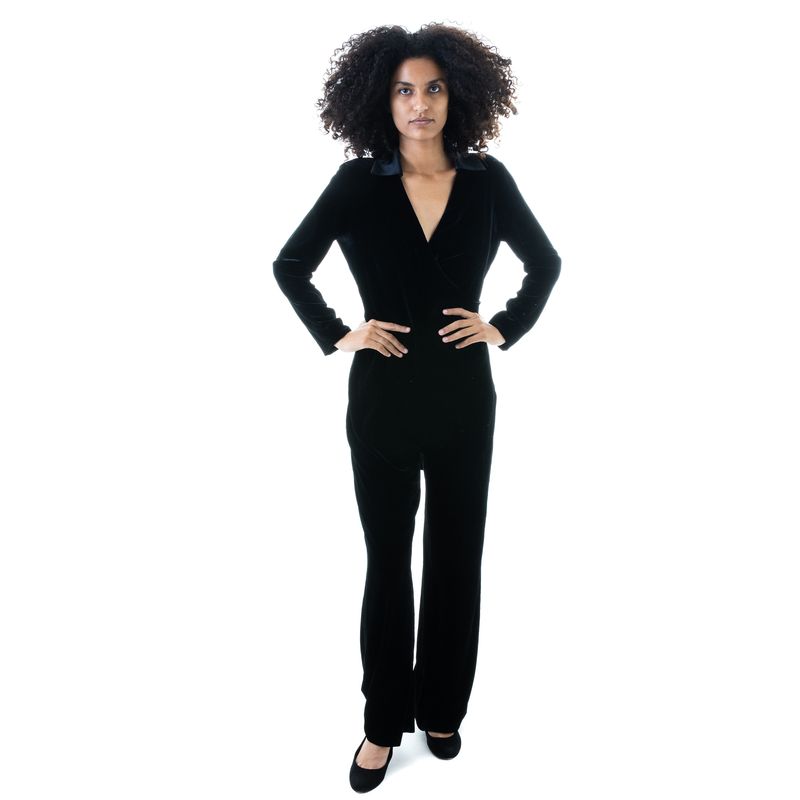 Macacao-Diane-Von-Furstenberg-Veludo-Preto