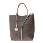 Bolsa-Michael-Kors-Tote-Jet-Set-Monogram-Marrom