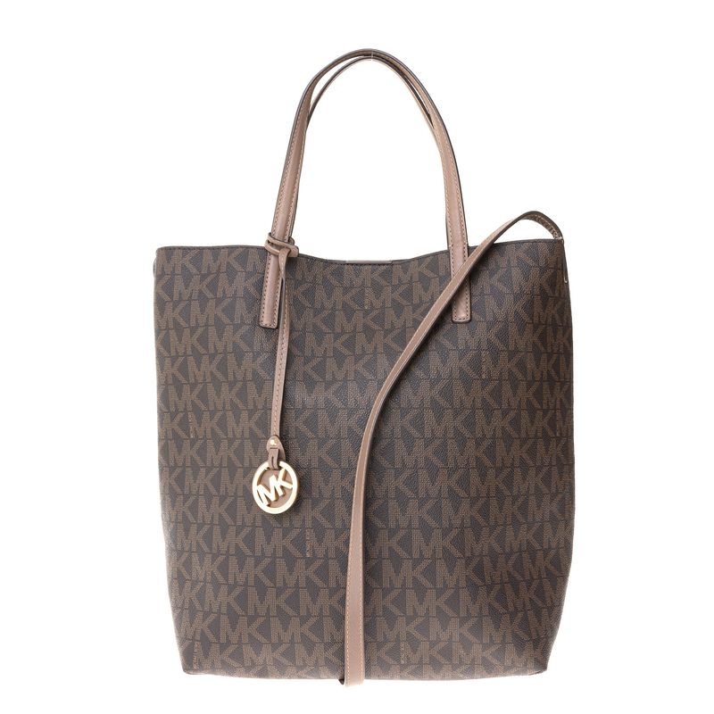 Bolsa-Michael-Kors-Tote-Jet-Set-Monogram-Marrom