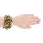 Bracelete-Miu-Miu-Veludo-Verde-e-Pedraria