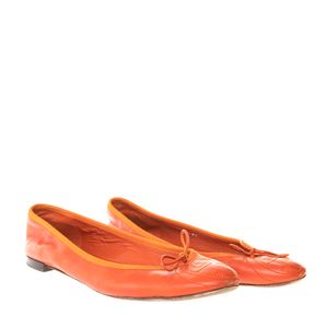 Sapatilha Gucci Couro Laranja