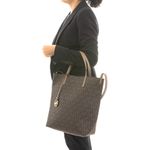 Bolsa-Michael-Kors-Tote-Jet-Set-Monogram-Marrom
