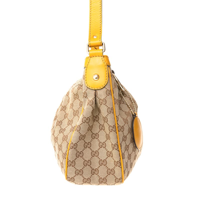 Bolsa-Gucci-Transversal-GG-Supreme-Couro-Mostarda