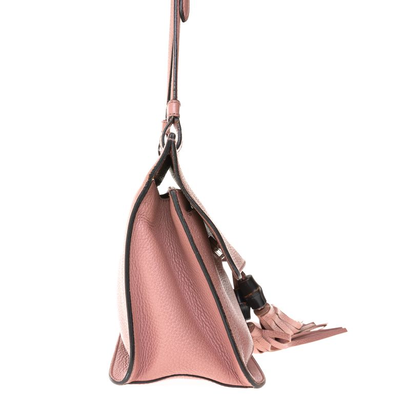 Bolsa-Gucci-Bamboo-Daily-Flap-Couro-Rosa