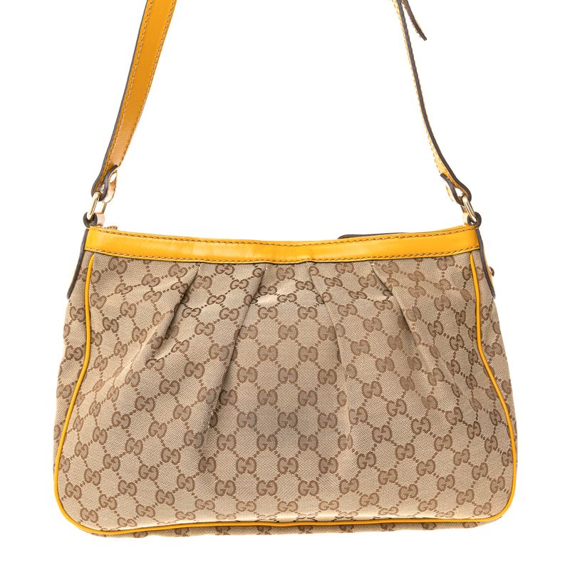Bolsa-Gucci-Transversal-GG-Supreme-Couro-Mostarda