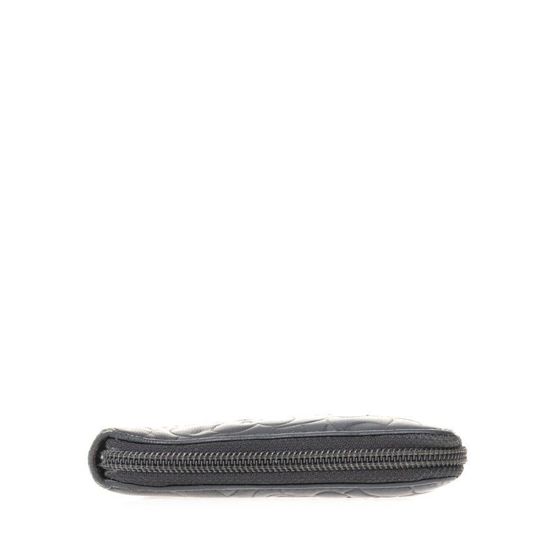 Carteira-Chanel-Camelia-Zip-Around-Lambskin-Preto